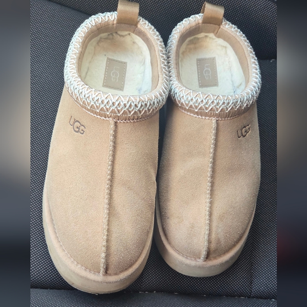 UGG Classic Tan Suede Slippers